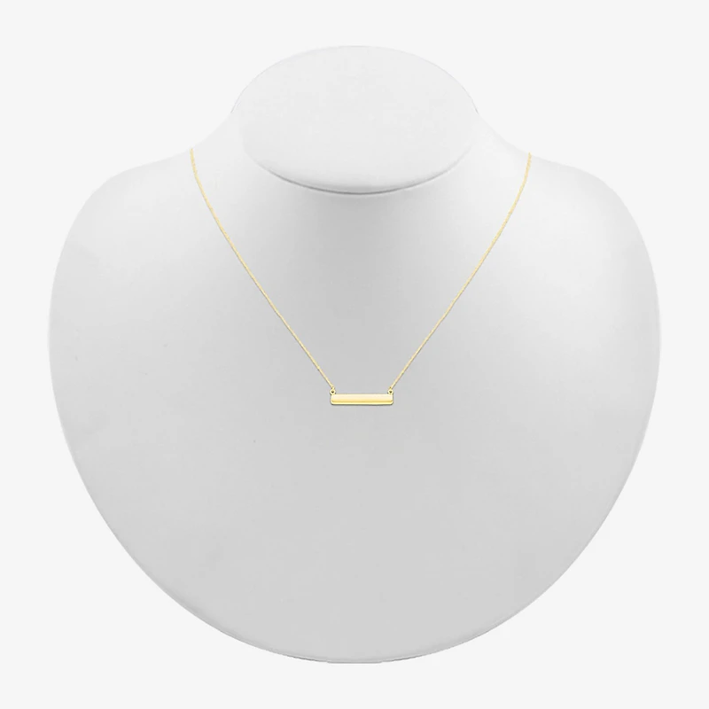 Womens 10K Gold 18 Inch Pendant Necklace