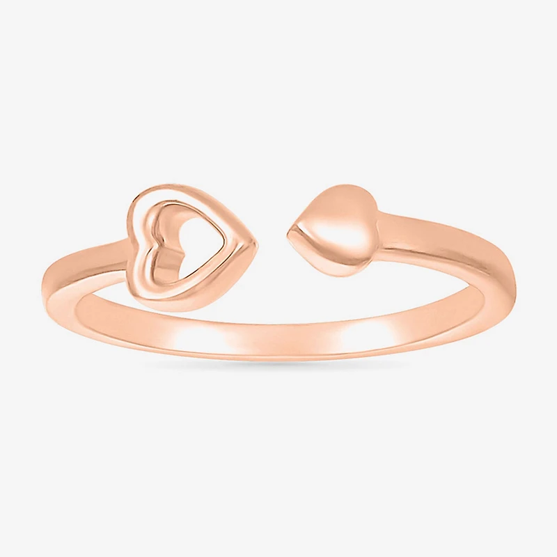 Womens 4.5MM 10K Gold Heart Band