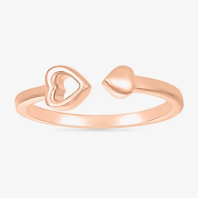 Womens 4.5MM 10K Gold Heart Band