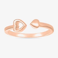 Womens 4.5MM 10K Gold Heart Band
