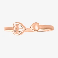 Womens 4.5MM 10K Gold Heart Band