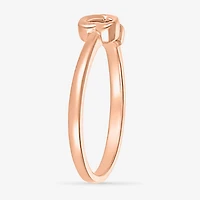 Womens 4.5MM 10K Gold Heart Band
