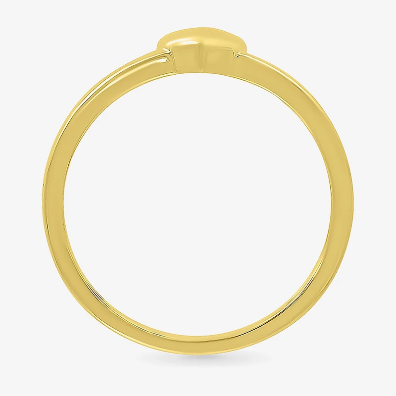 Womens 4.5MM 10K Gold Heart Band