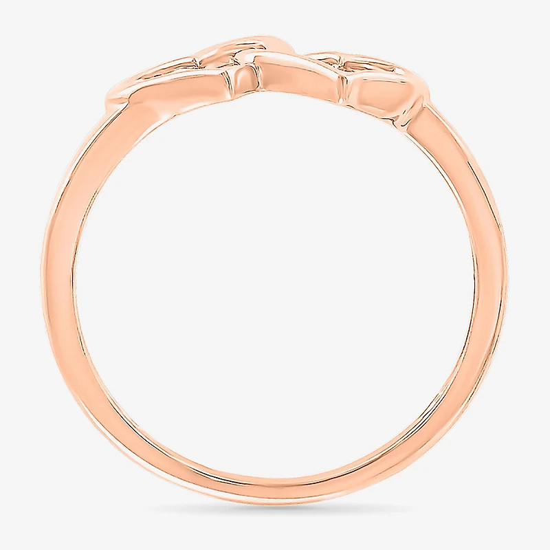 Womens 7.5MM 10K Gold Heart Band