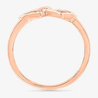 Womens 7.5MM 10K Gold Heart Band