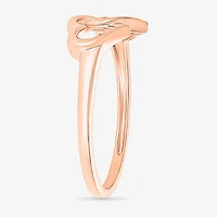 Womens 7.5MM 10K Gold Heart Band