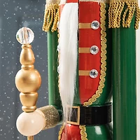 Glitzhome 3.5ft Wooden King Christmas Nutcracker