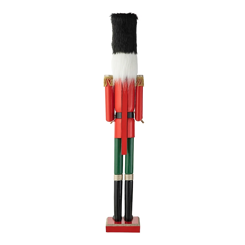 Glitzhome 3.5ft Wooden Christmas Nutcracker