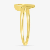 Womens 9mm 10K Gold Heart Band