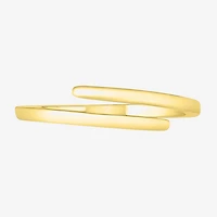 Womens 4MM 10K Gold Round Bypass  Band