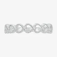 Womens 4MM 10K Gold Heart Band