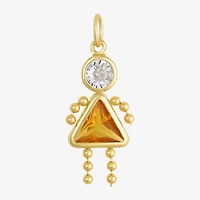 10K Gold November Birthstone Babies Girl Charm