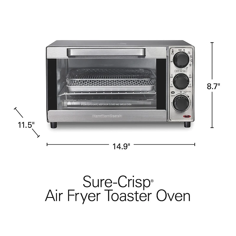 Hamilton Beach Sure-Crisp Air Fryer Toaster Oven