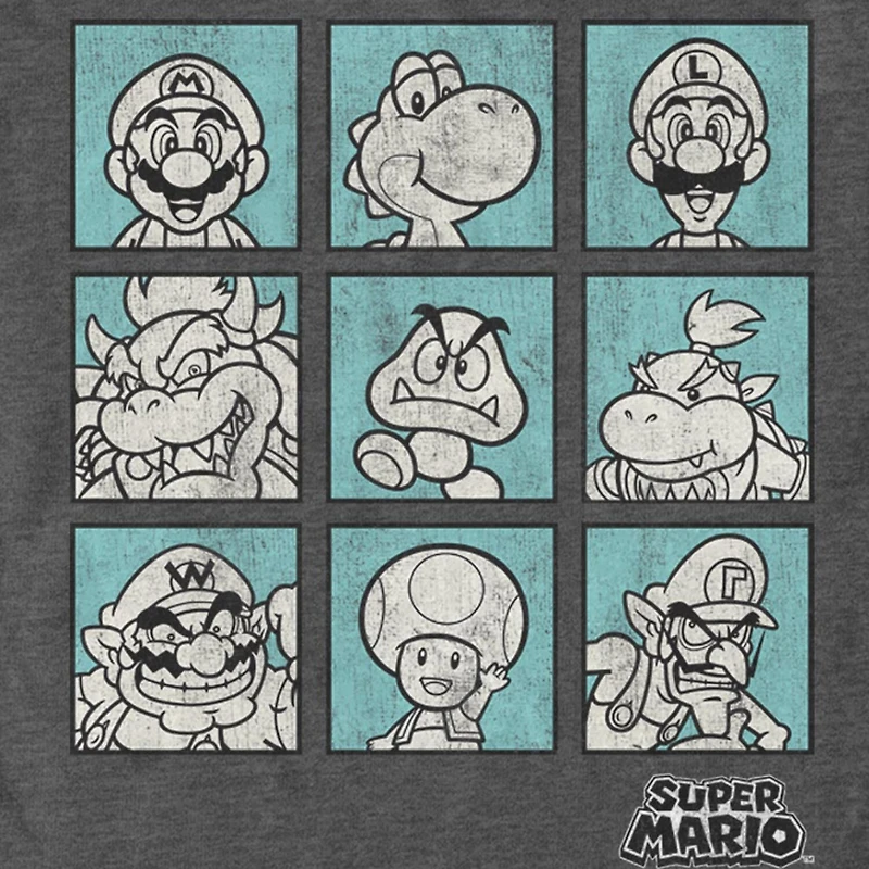 Mens Short Sleeve Super Mario Graphic T-Shirt
