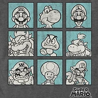 Mens Short Sleeve Super Mario Graphic T-Shirt