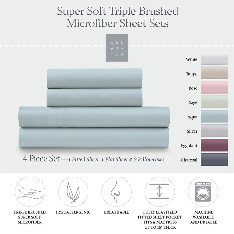 Ella Jayne Cozy Touch Sheet Set