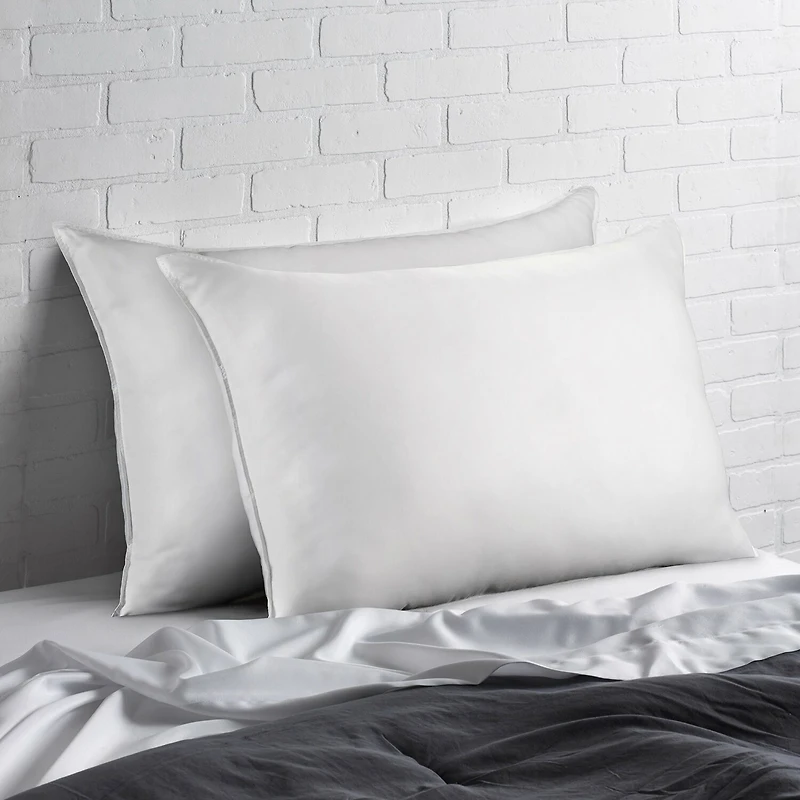 Ella Jayne Signature Plush Firm Allergy-Resistant Down Alternative Gel Filled Side/Back Sleeper Pillow Set of 2