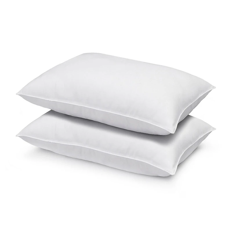 Ella Jayne Signature Plush Firm Allergy-Resistant Down Alternative Gel Filled Side/Back Sleeper Pillow Set of 2