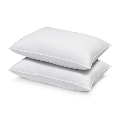 Ella Jayne Signature Plush Firm Allergy-Resistant Down Alternative Gel Filled Side/Back Sleeper Pillow Set of 2