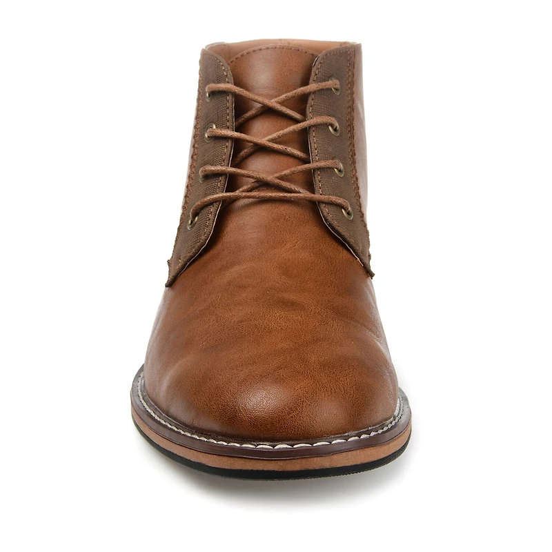 Vance Co Mens Franco Block Heel Chukka Boots