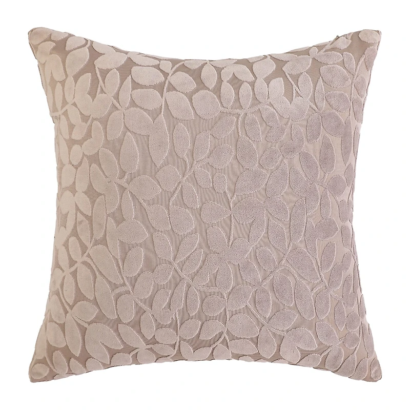 Regal Home Cut Leaf 20x20 Square Throw Pillow