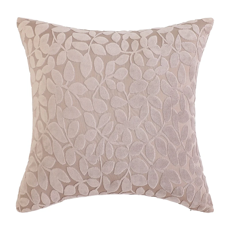 Regal Home Cut Leaf 20x20 Square Throw Pillow