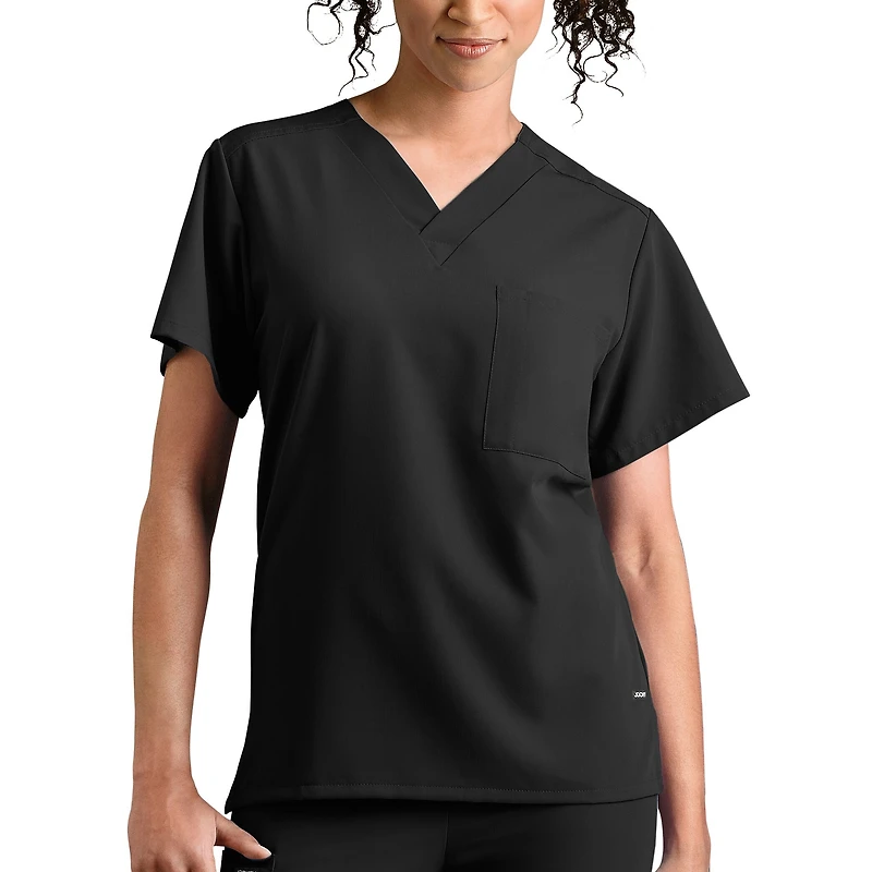 Jockey 2200 Classic 1-Pocket Stretch Unisex Adult Big V Neck Short Sleeve Fabric Scrub Top