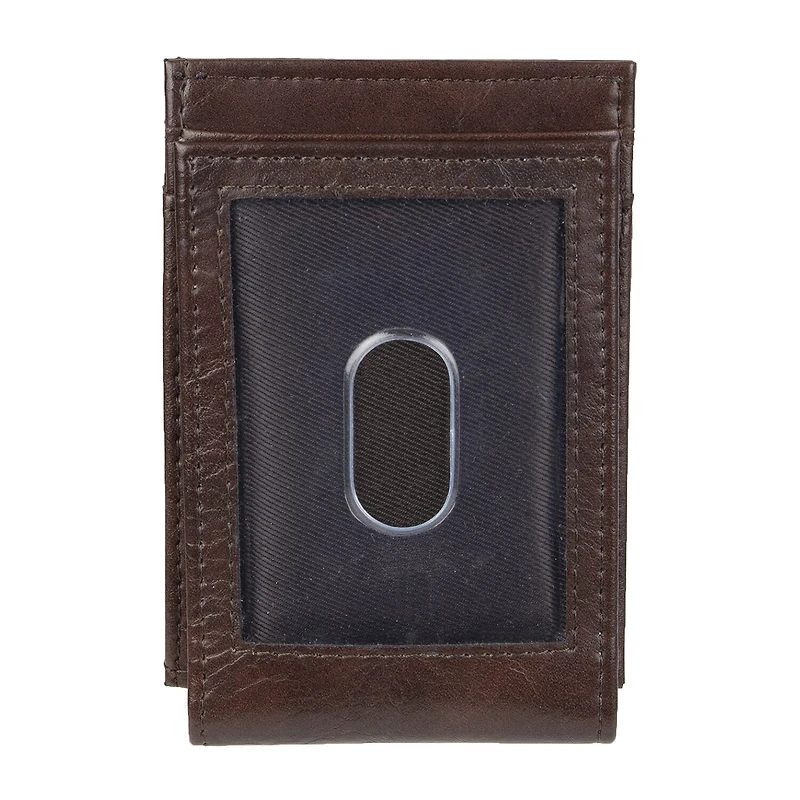 J. Ferrar Mens Magnetic Rfid Blocking Front Pocket Wallet