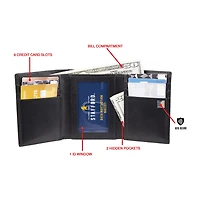 Stafford Mens Rfid Blocking Trifold Wallet