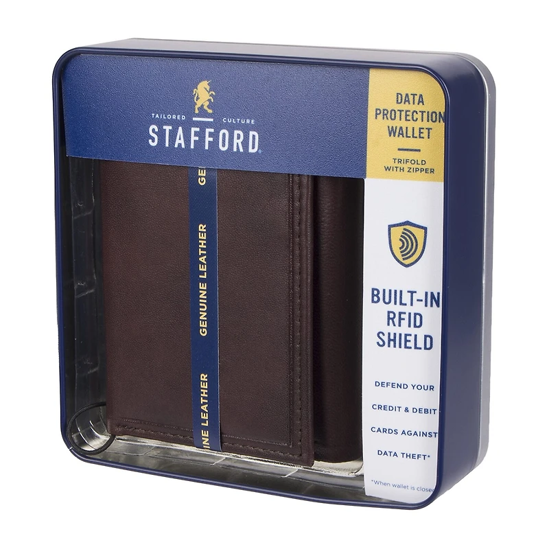 Stafford Mens Rfid Blocking Trifold Wallet
