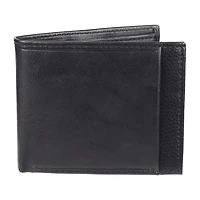 J. Ferrar Mens Extra Capacity Rfid Blocking Slim Fold Wallet