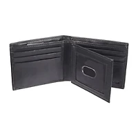 J. Ferrar Mens Extra Capacity Rfid Blocking Slim Fold Wallet
