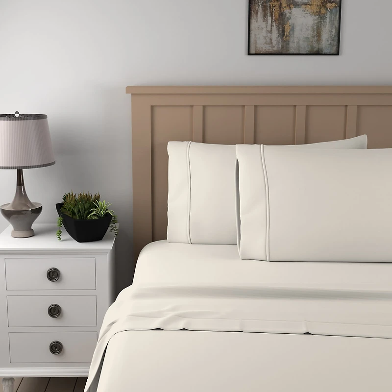 Purity Home 100% Organic Cotton Eco-Friendly & Lightweight Sheet Set Pillowcases