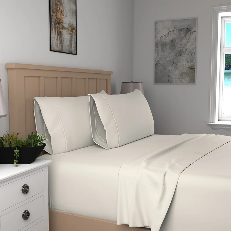 Purity Home 100% Organic Cotton Eco-Friendly & Lightweight Sheet Set Pillowcases