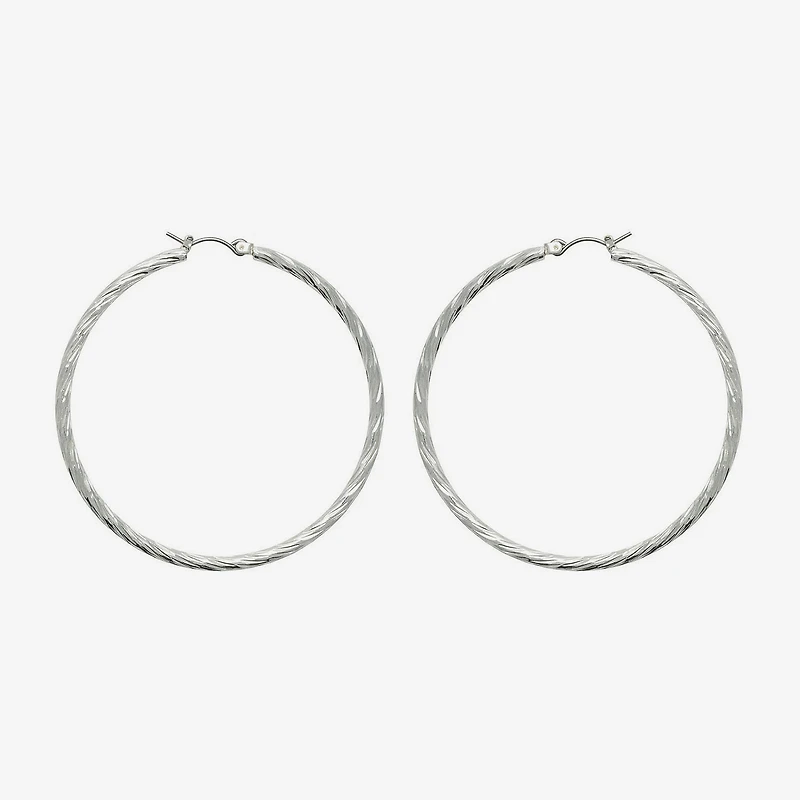 Mixit Womens 55mm Hoop Earrings