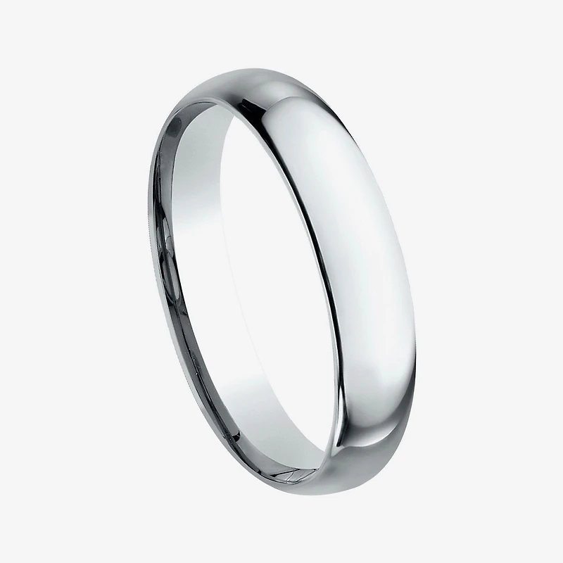 Womens 10K Yellow Gold 4MM Comfort-Fit Wedding Band