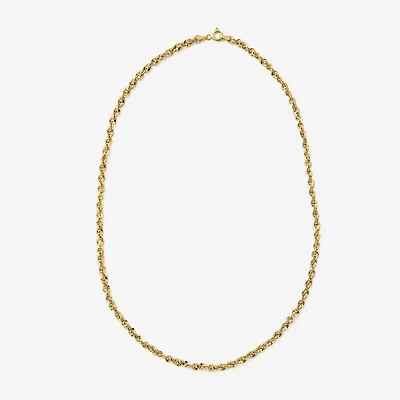 Made in Italy Unisex Adult 14K Gold 18 Inch Rope Chain Necklace
