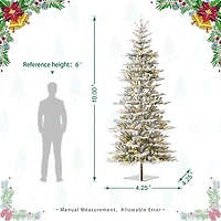 Glitzhome Ft Pre-Lit Fir Artificial Christmas Tree