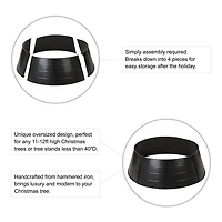 Glitzhome 3.3ft Metal Christmas Tree Collar