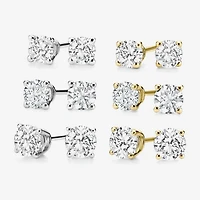 Ever Star 3/4 CT. T.W. Lab-Grown  (G / SI1-SI2) Diamond 10K or 14K Gold Round Stud Earrings