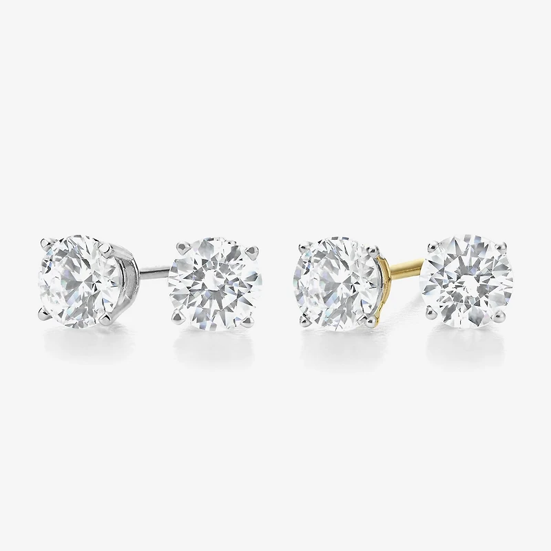 Ever Star 1 CT. T.W. Lab-Grown (G / SI1-SI2) Diamond 10K or 14K Gold Round Stud Earrings