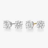 Ever Star 1 CT. T.W. Lab-Grown (G / SI1-SI2) Diamond 10K or 14K Gold Round Stud Earrings