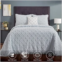 Better Trends Charleston 3-pc. Bedspread Set