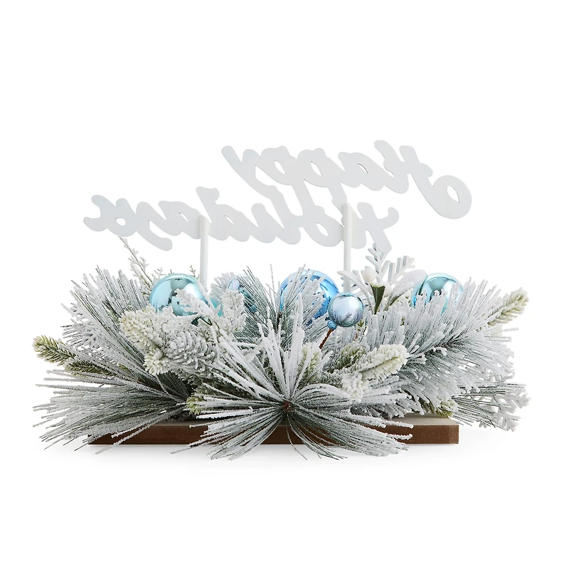 North Pole Trading Co. 8in Drum Floral Arrangement