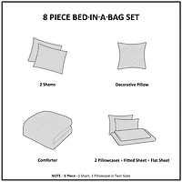 Intelligent Design James Complete Bed Set including Sheets with decorative pillow