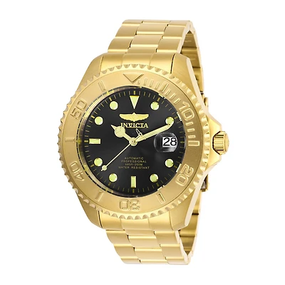Invicta Pro Diver Mens Automatic Gold Tone Stainless Steel Bracelet Watch 28952