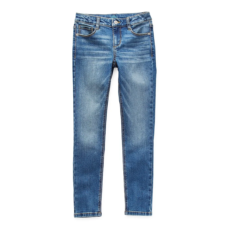 Thereabouts Superflex Little & Big Kid Girls Adjustable Waist Stretch Fabric Skinny Fit Denim Jean