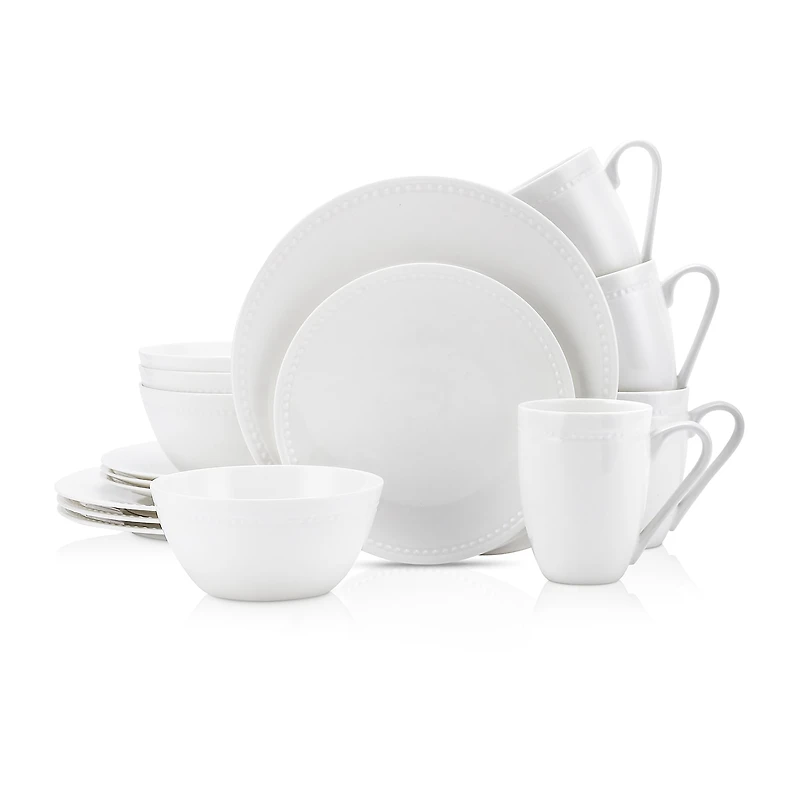 Stone + Lain Ava 16 Piece Bone China Dinnerware Set