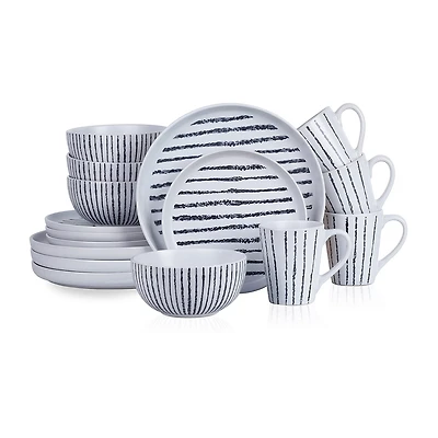 Stone + Lain Nova 16-pc. Stoneware Dinnerware Set