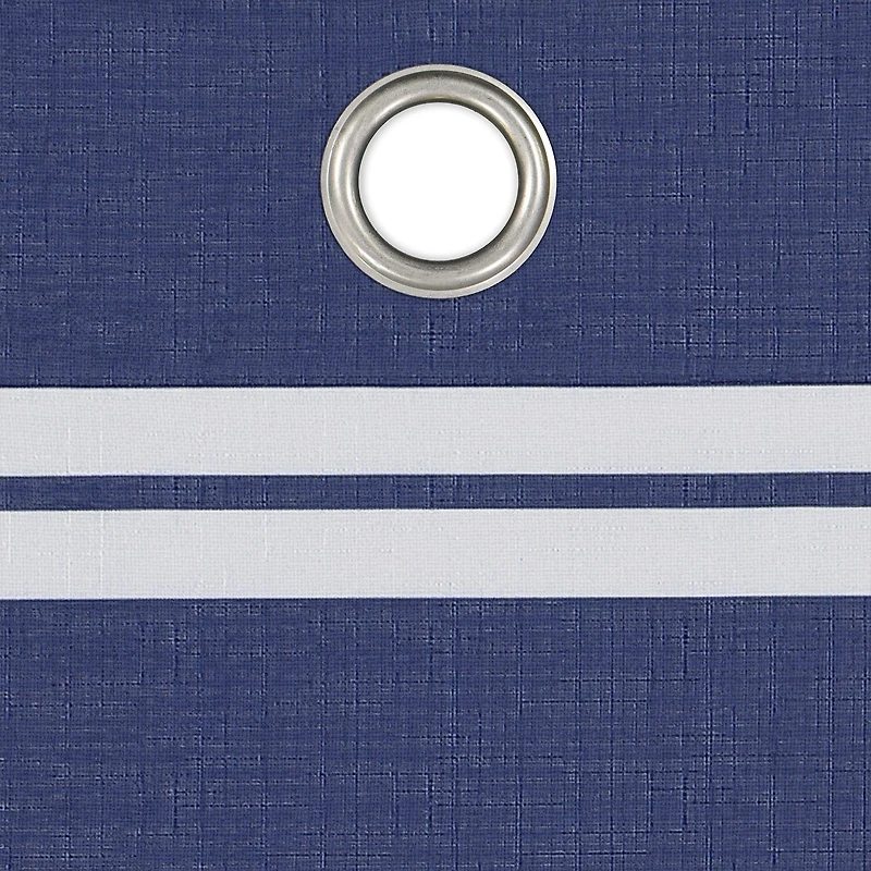 Under the Stars Kids Hayden Stripe Grommet Top Energy Saving 100% Blackout Single Curtain Panel